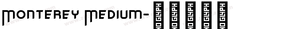 Monterey Medium字体转换